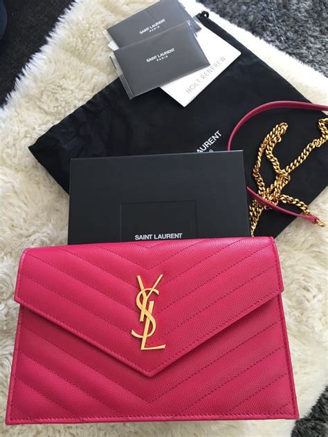 ysl metallic pink wallet|farfetch ysl wallet.